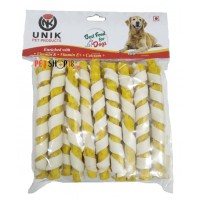 Unik Dog Treat Spiral Munches Sticks Chicken 450 Gm